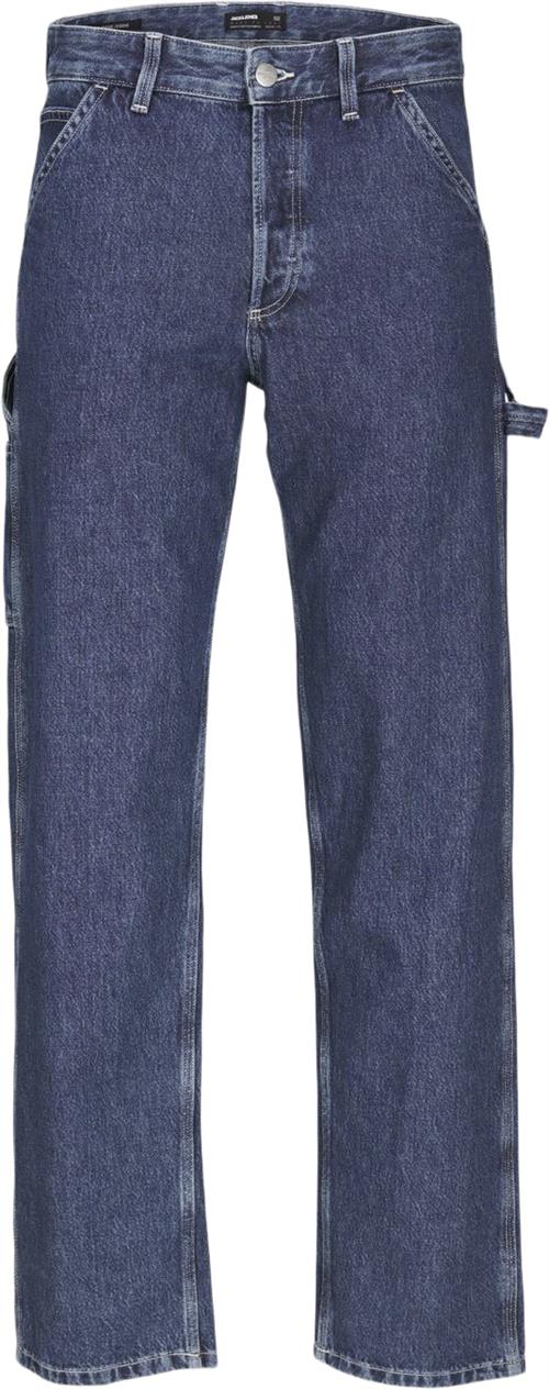 Jack & Jones Jjieddie Jjcarpenter SBD 316 SN Mand Blue Denim Jeans Str "38/""34" - hos Magasin