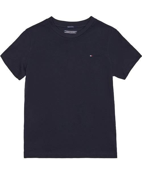 Se Tommy Hilfiger Tshirt Str 4 år / 104 cm - Blå Kortærmede T-shirts Bomuld hos Magasin ved Magasin