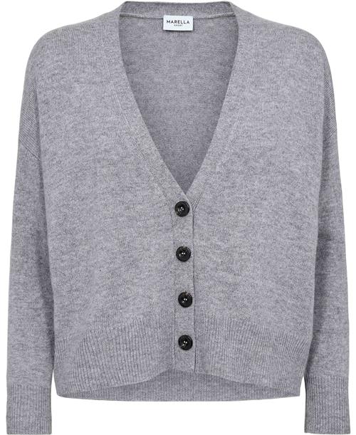 Se Marella Scorpio Kvinde Melange Grey Cardigans Str L - Uld hos Magasin ved Magasin