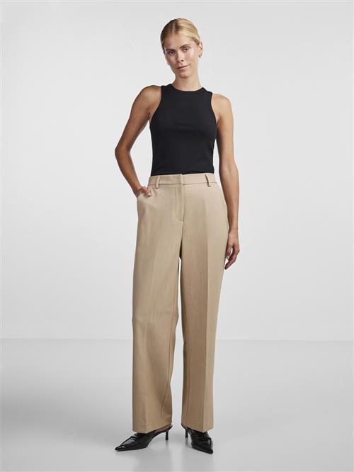 Se YAS Yaslikka HW Wide Pants S. Noos Kvinde Nomad Bukser Med Lige Ben Str M - hos Magasin ved Magasin