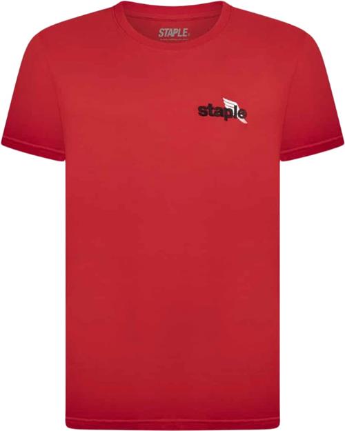 Staple x TAF Staple X TAF Circle Logo TEE Mand Red Kortærmede T-shirts Str XS - Bomuld hos Magasin