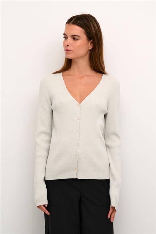 Se Karen by Simonsen Opeyakb Cardigan Kvinde Egret Cardigans Str L - hos Magasin ved Magasin