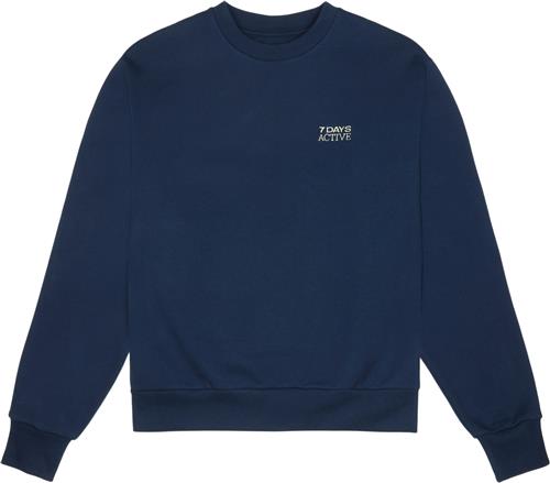 Se 7 Days Active Organic Fitted Crewneck Kvinde 333 Pageant Blue Sweatshirts Str M - hos Magasin ved Magasin