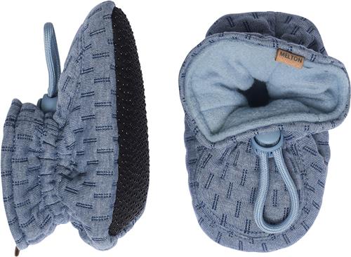 Se Melton Textile Slippers w. Structure Blue Denim Hjemmesko Str 24/25 - Polyester hos Magasin ved Magasin