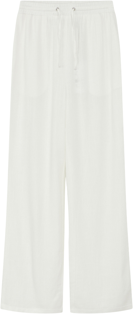 Se Grunt Camille Linen Pants Str L/14Y - White Bukser hos Magasin ved Magasin