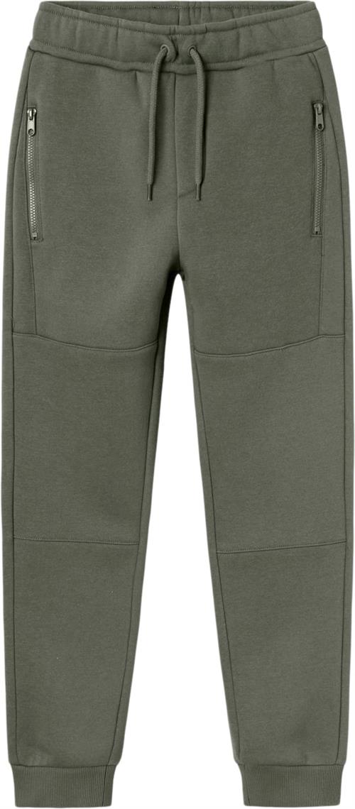 Name It Nkmnaskab Nreg Sweat Pant BRU Str 134 - Tea Leaf Bukser hos Magasin