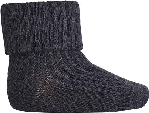 Se mp Denmark Ankle Wool RIB Turn Down Str 22/24 - Grå Strømper Uld hos Magasin ved Magasin