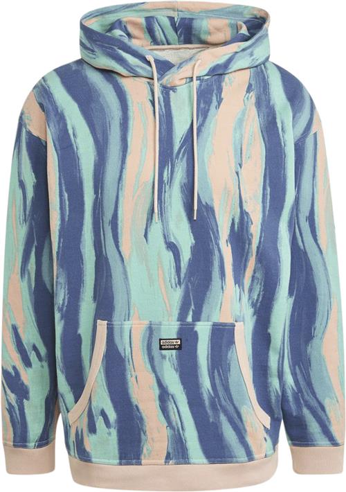 adidas R.Y.V. Allover Print Hættetrøje Mand Pink Hoodies Str L - Bomuld hos Magasin