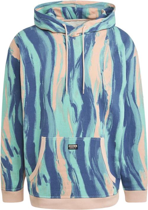 adidas R.Y.V. Allover Print Hættetrøje Mand Pink Hoodies Str S - Bomuld hos Magasin