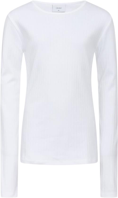 Se Grunt Dopim Top LS Str XL/16Y - White Langærmede T-shirts hos Magasin ved Magasin