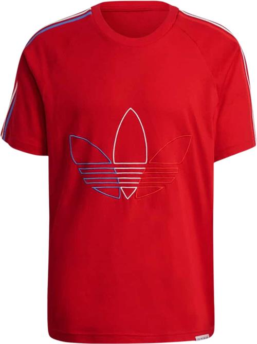 adidas FTO TEE Mand Red Kortærmede T-shirts Str S - Bomuld hos Magasin