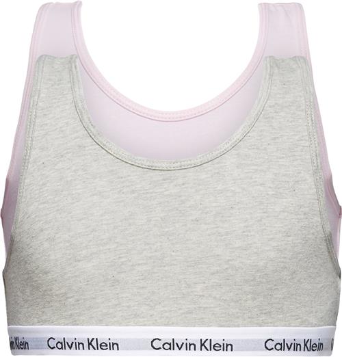 Calvin Klein Calvin Klein 2pack Bralette Str 4-5 år - Grå Bralette Elastan hos Magasin