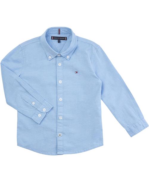 Tommy Hilfiger Boys Stretch Oxford Shirt L/S Str 4 år / 104 cm - C1s Skjorter Bomuld hos Magasin