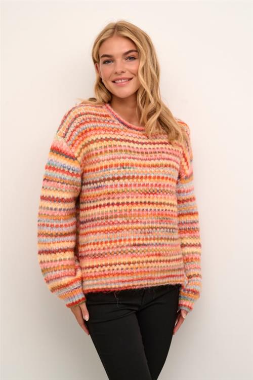 Culture Cuhazel Pullover Kvinde Multi Colors Sweaters Str L - hos Magasin