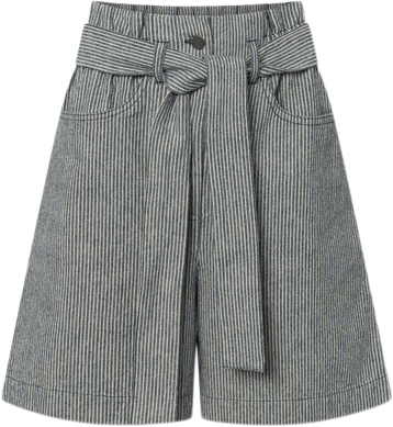 Nué Notes Andreas Shorts Kvinde Hickory Navy Stripe Bermudashorts Str 38 - hos Magasin