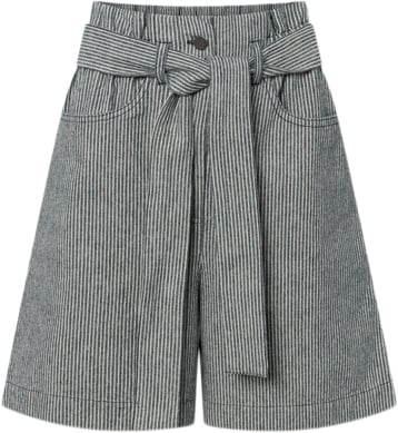 Nué Notes Andreas Shorts Kvinde Hickory Navy Stripe Bermudashorts Str 36 - hos Magasin