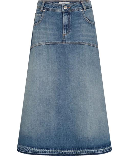 Ba&sh Skirt Valentia Kvinde Lightusedblue Maxi Nederdele Str XL - Bomuld hos Magasin