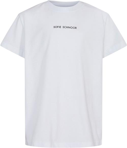 Sofie Schnoor Tshirt Str 8 år / 128 cm - Hvid Kortærmede T-shirts hos Magasin