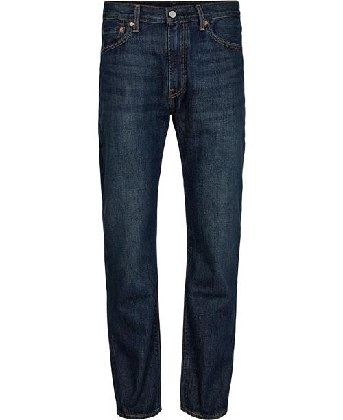 Se Levi's 555 Relaxed Straight UP THE SC Mand Dark Indigo - Worn In Jeans Relaxed Fit Str W32 / L30 - hos Magasin ved Magasin