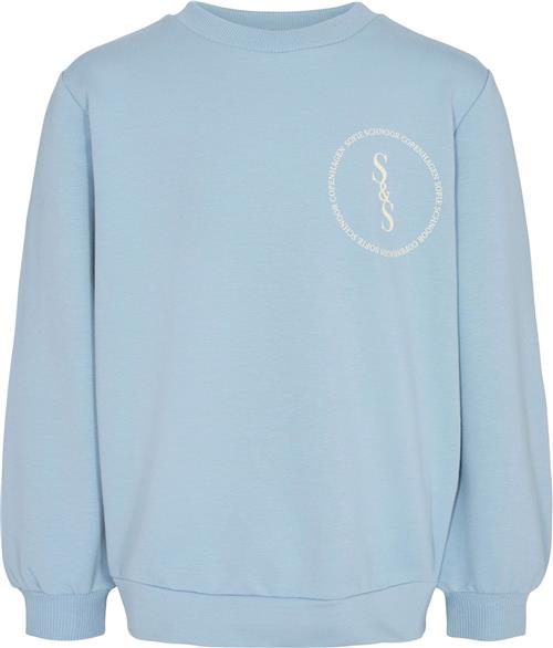 Se Sofie Schnoor Sweatshirt Str 8 år / 128 cm - Light Blue Sweatshirts hos Magasin ved Magasin