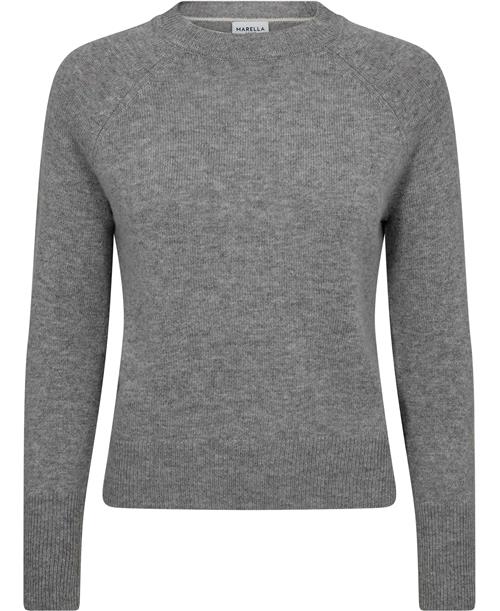 Marella Cutter Kvinde Melange Grey Sweaters Str S - Uld hos Magasin