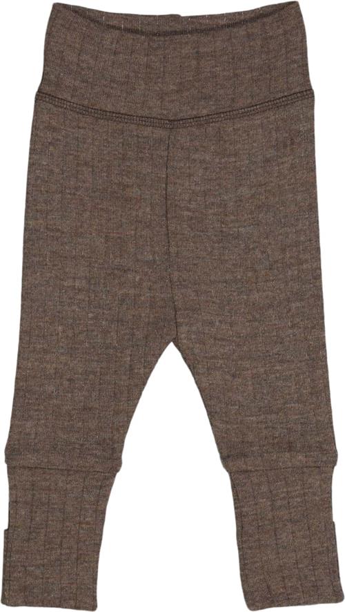 Müsli by Green Cotton Woolly rib Pants Str 44 - Walnut Melange Bukser Bomuld hos Magasin