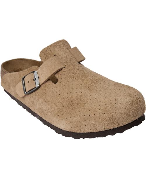 Se Birkenstock Boston VL Dotted New Beige Kvinde Beige Slip-ins Str 41 - hos Magasin ved Magasin