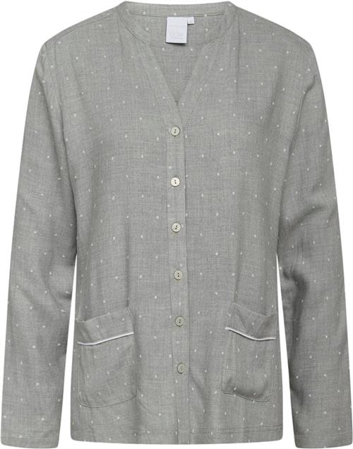 CCDK Jenny Shirt Kvinde Grey Melange Langærmede Skjorter Str L - hos Magasin