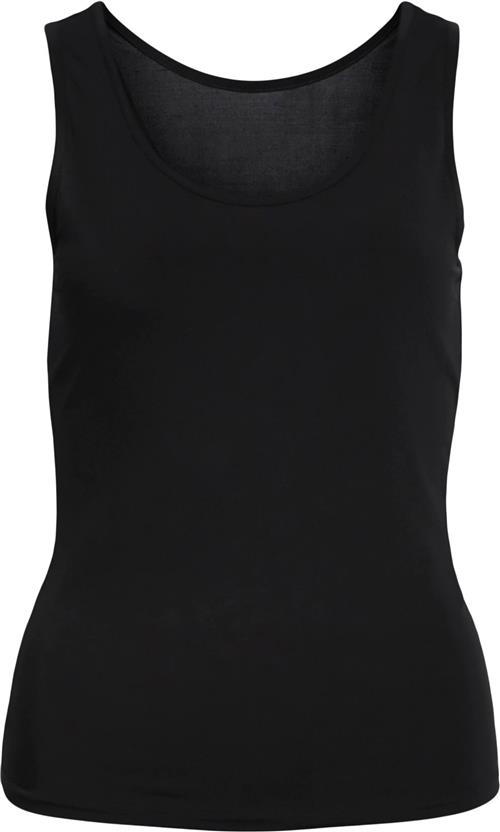 Se Object Objleena S/L Tank TOP Noos Kvinde Black Tanktoppe Str L/XL - hos Magasin ved Magasin