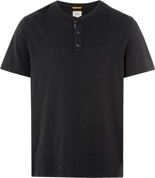 Se Camel Active NOS Henley 1/2 Mand Asphalt Kortærmede T-shirts Str L - hos Magasin ved Magasin