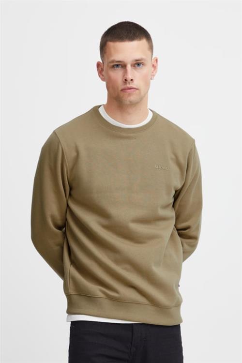 Blend Bhdownton Crew Neck Sweatshirt Regu Mand Lead Gray Sweatshirts Str S - hos Magasin