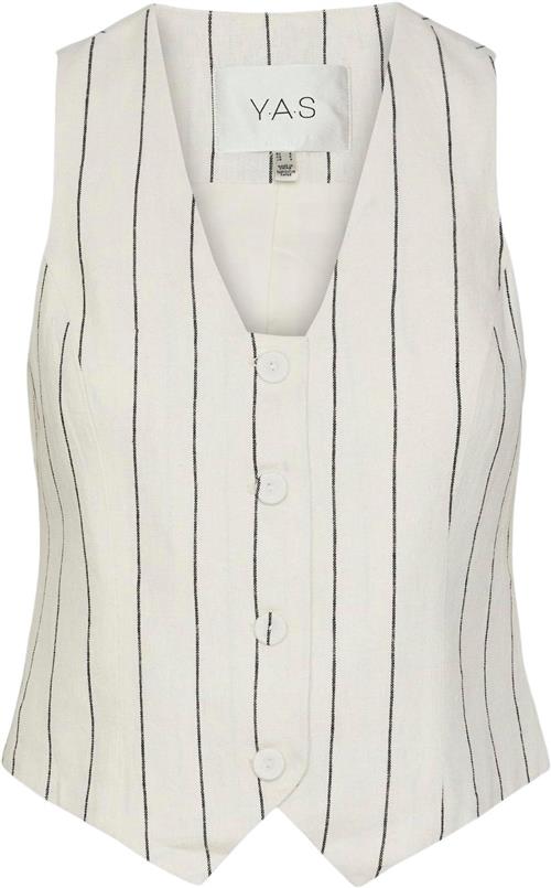 YAS Yasaliva Waistcoat S. Kvinde Hvid Veste Str XS - Polyester hos Magasin