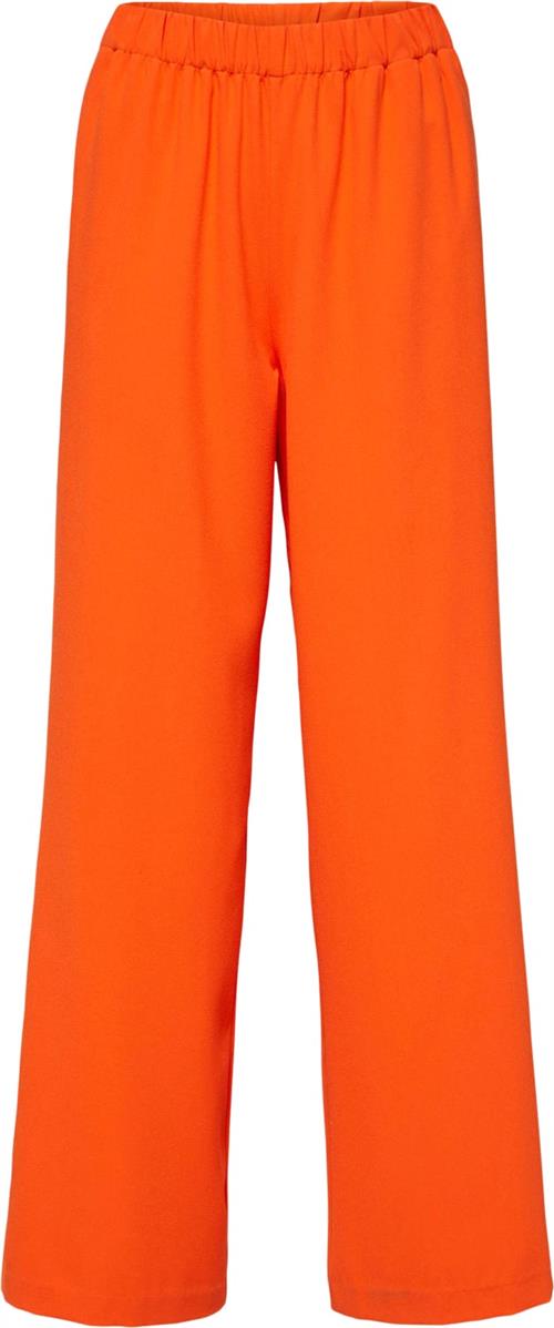 Se Selected Femme Slftinnirelaxed MW Wide Pant N NOO Kvinde Orangeade Bukser Med Brede Ben Str "38/""32" - hos Magasin ved Magasin