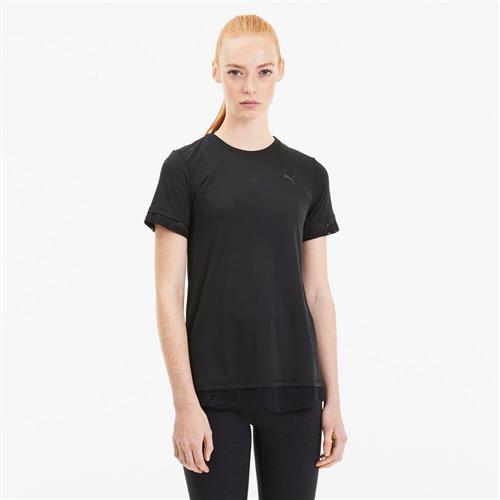 Puma Studion Mixed Lace Tshirt S - Trænings T-shirts Polyester hos Magasin