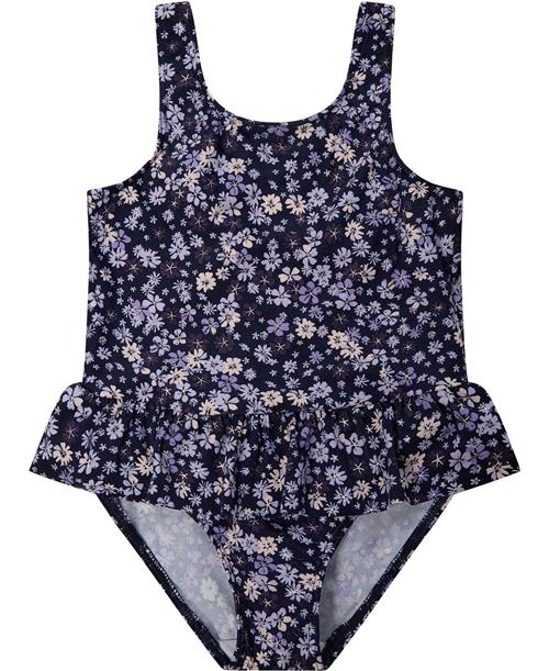 Name It Nmfzuna Swimsuit BOX Str 122/128 - Jet Stream Badedragter hos Magasin