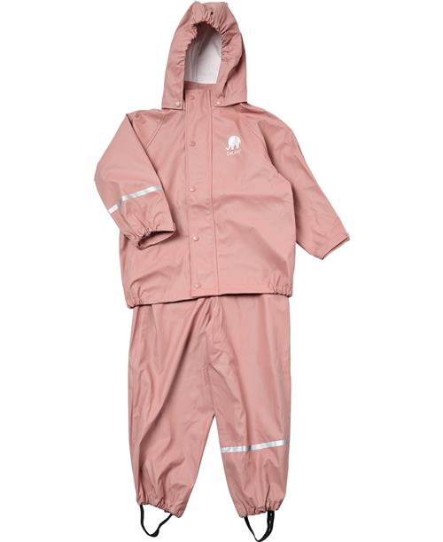 Se CeLaVi Basic Rainwear set Solid PU Str 100 Unisex - Burlwood Regntøj hos Magasin ved Magasin