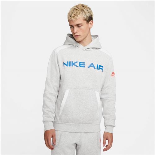 Nike air Pullover Fleece Mand Grey Hoodies Str L - Bomuld hos Magasin