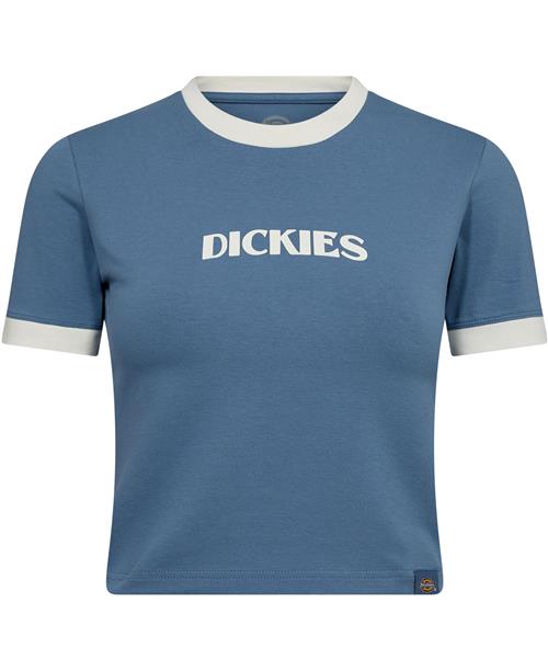 Dickies Herndon Ringer SS W Coronet Blue Kvinde Coronet Blue Kortærmede T-shirts Str S - hos Magasin