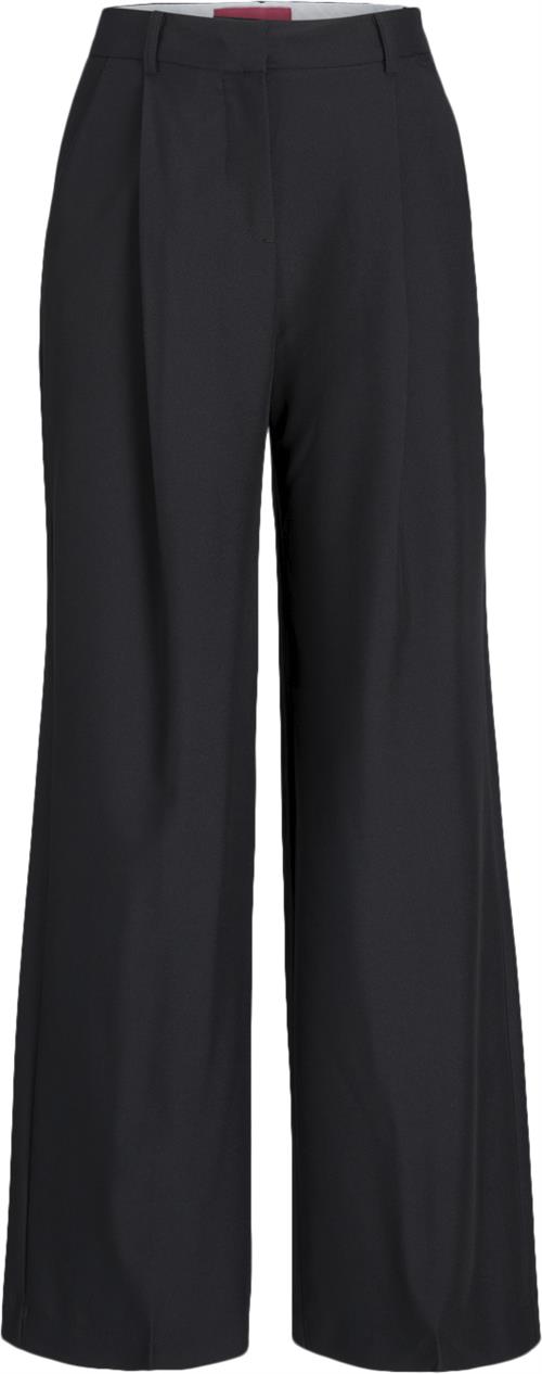 JJXX Jxellis Wide HW Pant PNT Kvinde Sort Bukser Med Brede Ben Str "M/""32" - hos Magasin