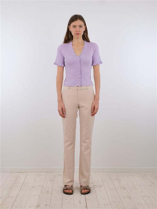 Neo Noir Cassie Suit Pants Kvinde Sand Bukser Med Smalle Ben Str 38 - Polyester hos Magasin