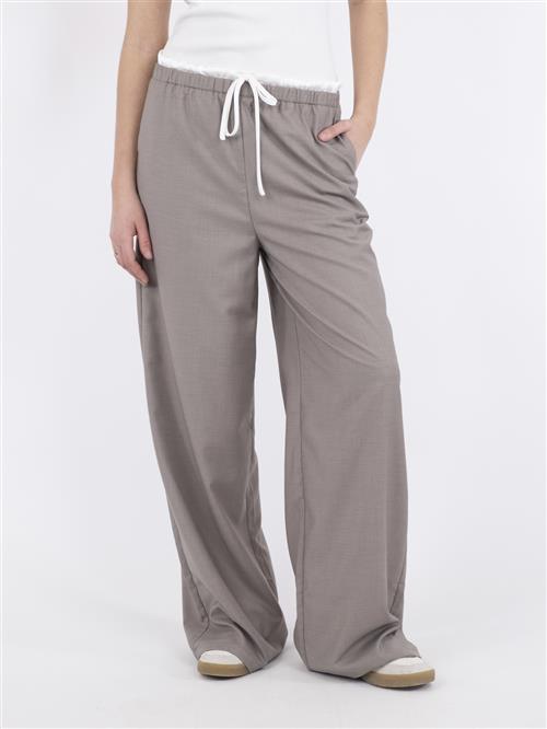 Se Neo Noir Julius Pants Kvinde Grey Melange Bukser Med Brede Ben Str 34 - hos Magasin ved Magasin