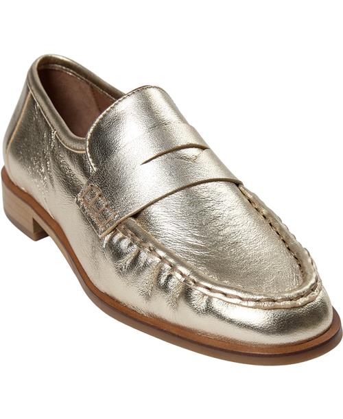 Se Billi Bi Sko A6352 Kvinde Gold Nappa 002 Loafers Str 40 - hos Magasin ved Magasin