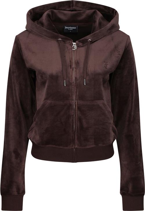 Juicy Couture Robertson Hoodie Kvinde Java Hættetrøjer Str M - Velour hos Magasin