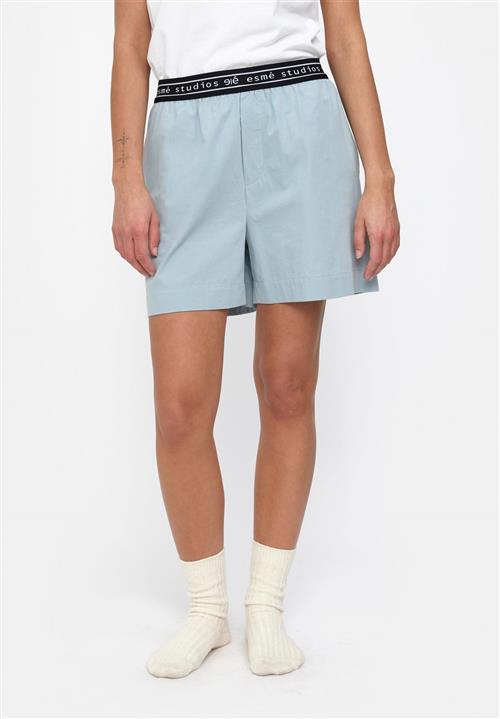 esmé studios Esruby Shorts Gots Kvinde Blue Fog Casual Shorts Str XL - hos Magasin