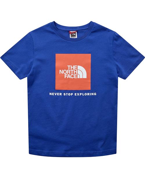 The North Face B S/S Redbox TEE TNF Blue Str L - Cz6 Kortærmede T-shirts Bomuld hos Magasin