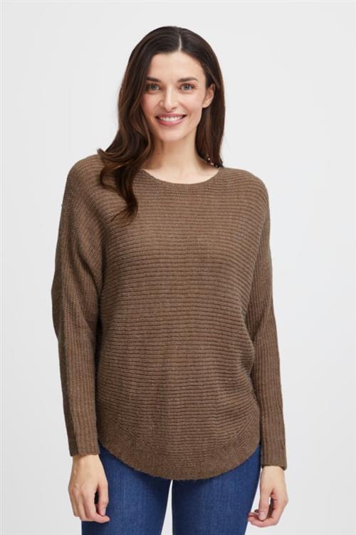 Se Fransa Freretta PU 3 Kvinde Coca Mocha Melange Sweaters Str S - hos Magasin ved Magasin