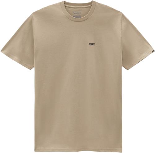 Vans MN Left Chest Logo TEE Mand Beige Kortærmede T-shirts Str S - Bomuld hos Magasin