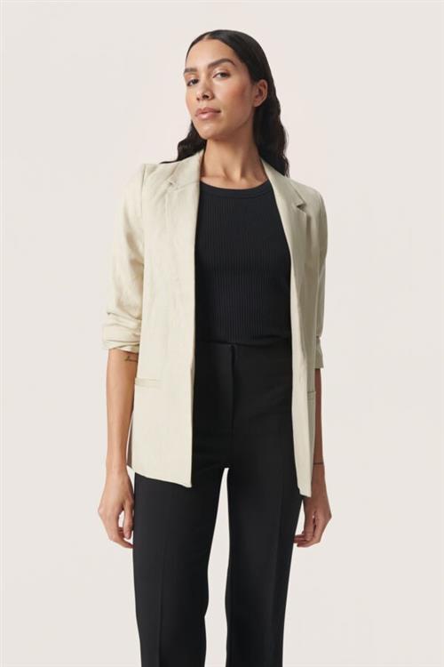 Soaked in Luxury Slmalia Shirley Blazer Kvinde Spray Green Blazere Regular Fit Str XL - hos Magasin