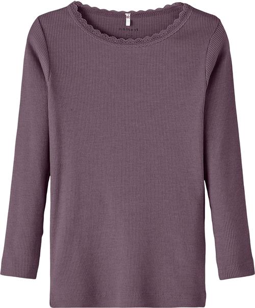 Se Name It Nmfkab LS TOP Noos Str 98 - Arctic Dusk/melange Langærmede T-shirts hos Magasin ved Magasin