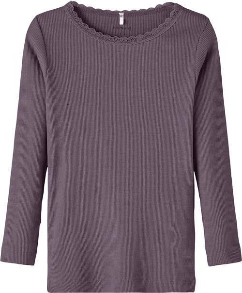 Se Name It Nmfkab LS TOP Noos Str 86 - Arctic Dusk/melange Langærmede T-shirts hos Magasin ved Magasin